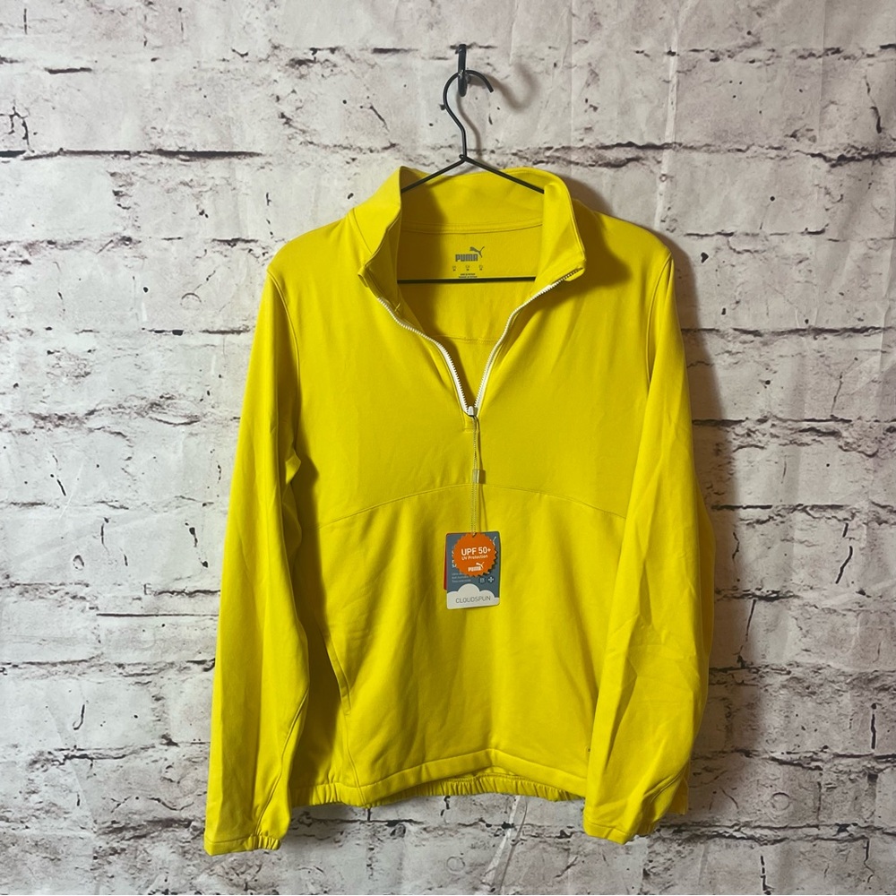 NWT Puma Cloudspun Golf Quarter 1/4 Zip Activewear Performance Top - Size Medium